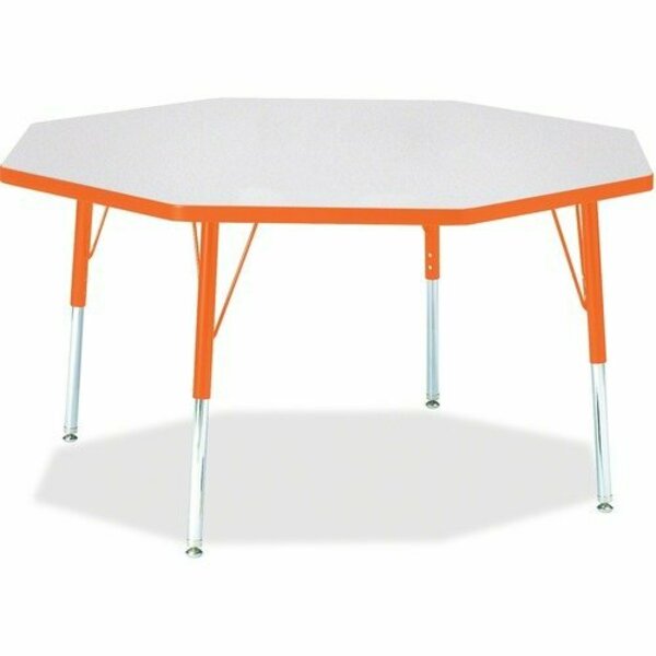 Jonti-Craft TABLE, OCTAGON, 48X48, GY/OE JNT6428JCE114